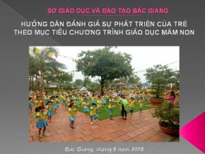 S GIO DC V O TO BC GIANG