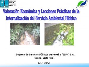 Empresa de Servicios Pblicos de Heredia ESPH S