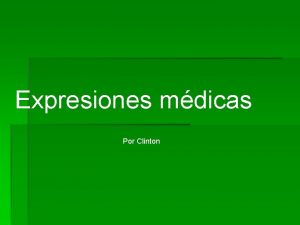 Expresiones mdicas Por Clinton El antibitico Antibiotic La