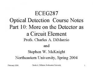 ECEG 287 Optical Detection Course Notes Part 10
