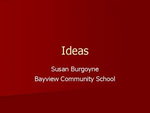 Ideas Susan Burgoyne Bayview Community School Students writing