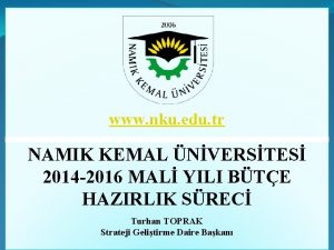 www nku edu tr NAMIK KEMAL NVERSTES 2014