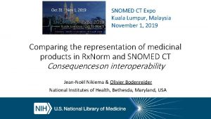 SNOMED CT Expo Kuala Lumpur Malaysia November 1