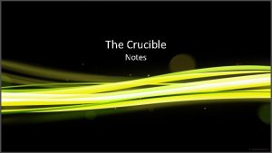 The Crucible Notes Historical Events In 1692 as