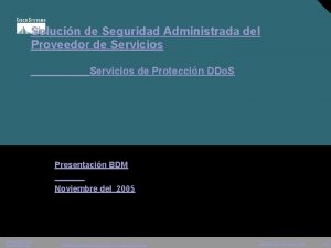 Solucin de Seguridad Administrada del Proveedor de Servicios