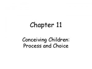 Chapter 11 Conceiving Children Process and Choice Discussion