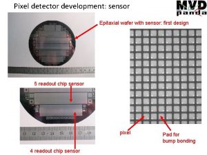Pixel detector development sensor Epitaxial wafer with sensor