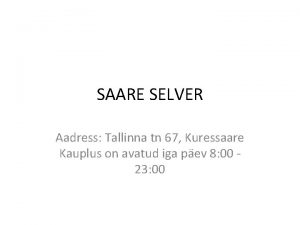 Saare selver