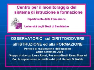 Centro per il monitoraggio del sistema di istruzione