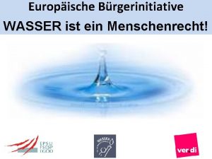 Europische Brgerinitiative WASSER ist ein Menschenrecht Europische Brgerinitiative
