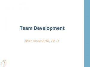 Team Development Britt Andreatta Ph D What Members