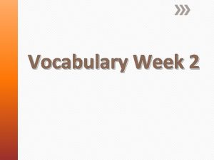 Vocabulary Week 2 Circle Map Definition Characteristics Drawing