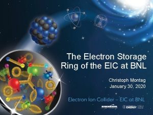 The Electron Storage Ring of the EIC at