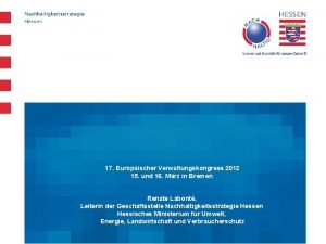 17 Europischer Verwaltungskongress 2012 15 und 16 Mrz
