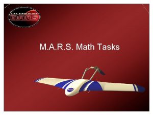 M A R S Math Tasks Math Task