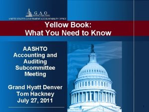 Yellow Book What You Need to Know AASHTO