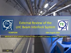 External Review of the LHC Beam Interlock System