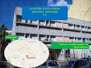 LA NOSTRA SCUOLA MEDIA GIOVANNI XXIII PIAZZI Ia