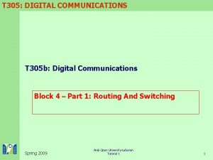 T 305 DIGITAL COMMUNICATIONS T 305 b Digital