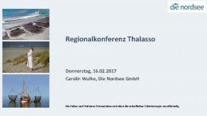 Regionalkonferenz Thalasso Donnerstag 16 02 2017 Carolin Wulke