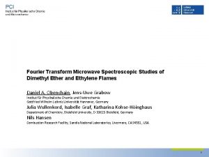 Fourier Transform Microwave Spectroscopic Studies of Dimethyl Ether