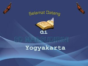 di SD MARSUDIRINI Yogyakarta Kelas 1 Tahun Pelajaran