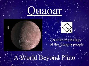 Quaoar mythology