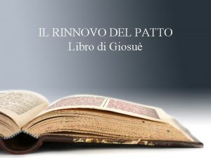 IL RINNOVO DEL PATTO Libro di Giosu Giosu