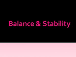 Balance Stability Clickview video Balance Stability Biomechanics VEA