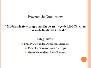 Proyecto de Graduacion Modelamiento y programacin de un