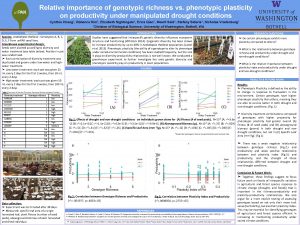 Relative importance of genotypic richness vs phenotypic plasticity