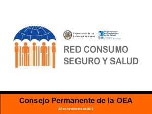 Consejo Permanente de la OEA 23 de noviembre