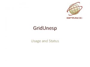 Grid Unesp Usage and Status Grid Unesp subscription