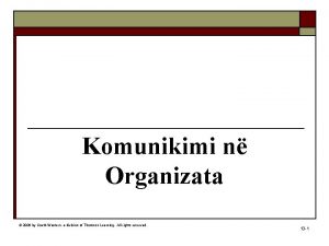 Komunikimi n Organizata 2006 by SouthWestern a division