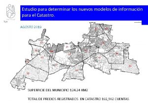 Estudio para determinar los nuevos modelos de informacin