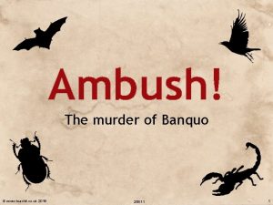 Ambush The murder of Banquo www teachit co