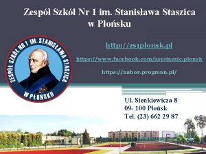 Zesp Szk Nr 1 im Stanisawa Staszica w