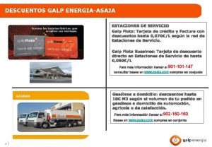 DESCUENTOS GALP ENERGIAASAJA ESTACIONES DE SERVICIO Amenazas Galp