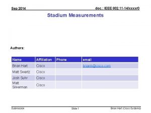 doc IEEE 802 11 14xxxxr 0 Sep 2014