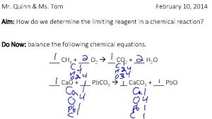 Mr Quinn Ms Tom February 10 2014 Aim