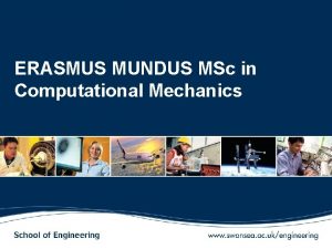 ERASMUS MUNDUS MSc in Computational Mechanics Participating Institutions