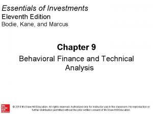 Essentials of Investments Eleventh Edition Bodie Kane and