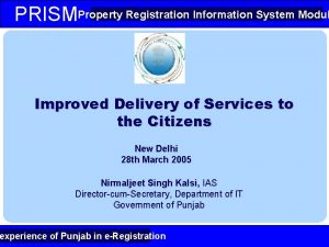 Property Registration Information System Module Registration System Modul