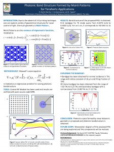 Photonic Band Structure Formed by Moir Patterns for