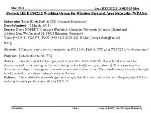 Mar 2018 doc IEEE 802 15 18 0133