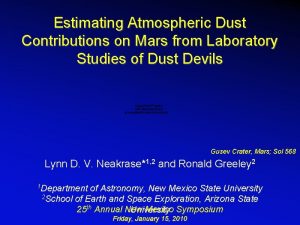 Estimating Atmospheric Dust Contributions on Mars from Laboratory