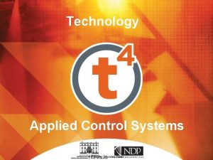 Technology Applied Control Systems t 4 Galway Education