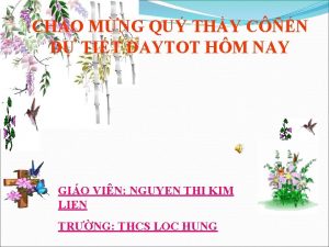 CHO MNG QU THY CN D TIT DAYTOT
