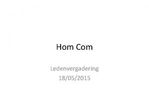 Hom Com Ledenvergadering 18052015 Solar http www zdnet