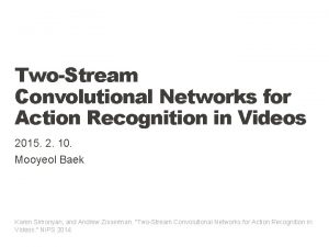 TwoStream Convolutional Networks for Action Recognition in Videos